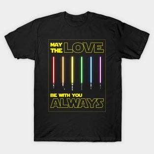 LGBTQIA+ May the Love be with You LGBT T-Shirt